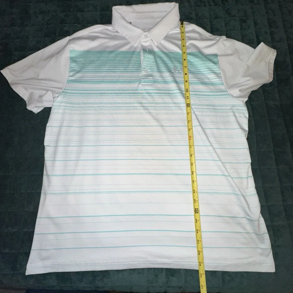Under Armour Mens Polo Shirt Double Extra Large (2XL) Multicolor Golf Prep